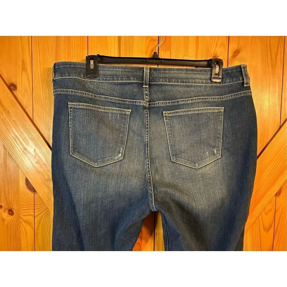 A.N.A. A New Approach Women's Blue Boyfriend Jeans Size 20W (0864)